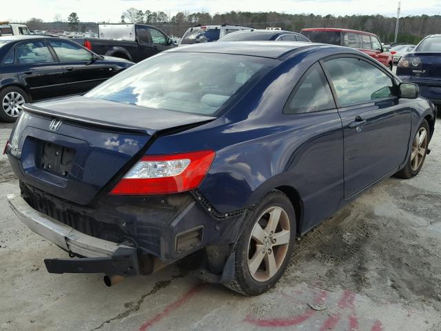 2HGFG11807H540679 - 2007 HONDA CIVIC EX BLUE photo 4