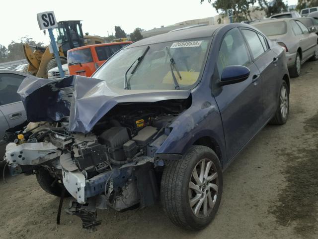 JM1BL1V87D1710484 - 2013 MAZDA 3 I BLUE photo 2