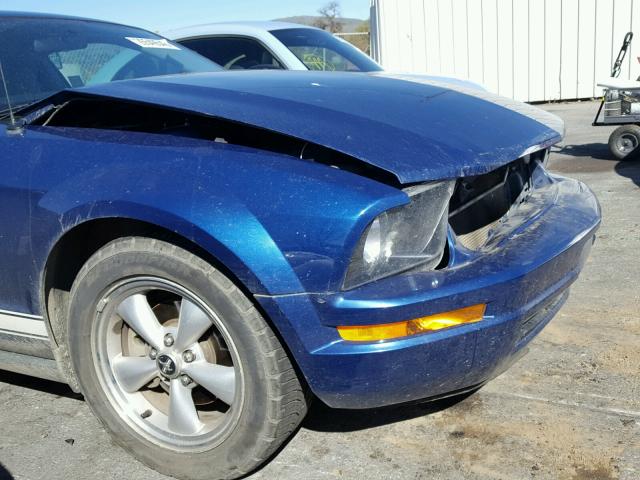1ZVFT80N475254669 - 2007 FORD MUSTANG BLUE photo 9