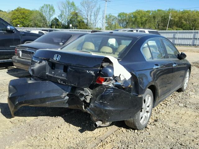 1HGCP36836A022105 - 2008 HONDA ACCORD BLACK photo 4