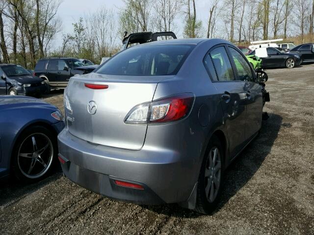 JM1BL1SF0A1209757 - 2010 MAZDA 3 I GRAY photo 4