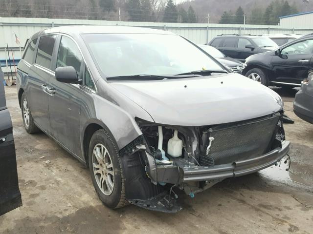 5FNRL5H63CB110485 - 2012 HONDA ODYSSEY EX GRAY photo 1