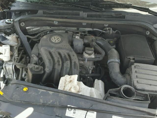 3VW1K7AJ3FM335819 - 2015 VOLKSWAGEN JETTA BASE BLACK photo 7