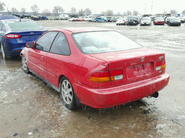 1HGEJ8242VL117927 - 1997 HONDA CIVIC EX RED photo 3