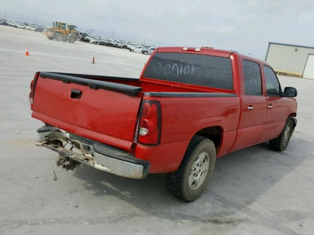 2GCEC13T851271862 - 2005 CHEVROLET SILVERADO RED photo 4