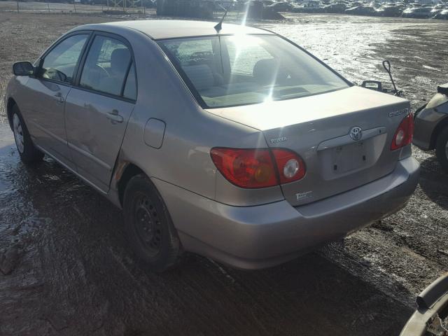 2T1BR38E63C102011 - 2003 TOYOTA COROLLA CE BEIGE photo 3