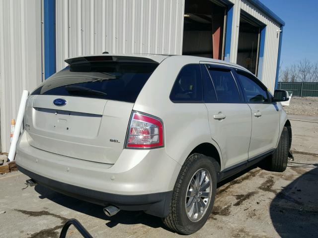 2FMDK39C47BB56105 - 2007 FORD EDGE SEL P BEIGE photo 4