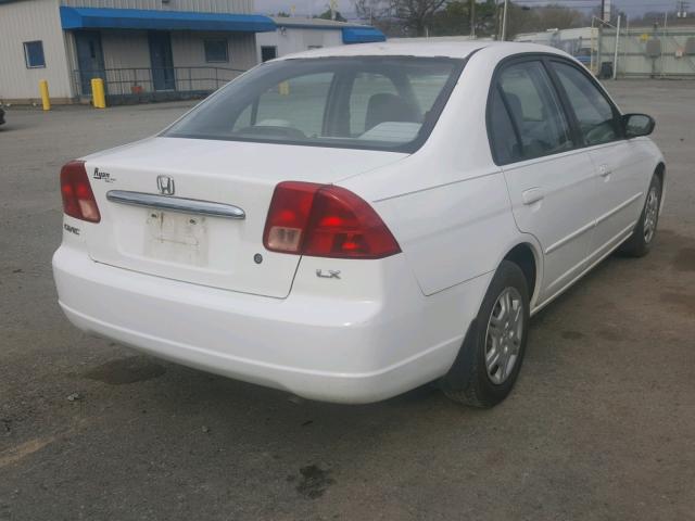 1HGES16552L025052 - 2002 HONDA CIVIC LX WHITE photo 4