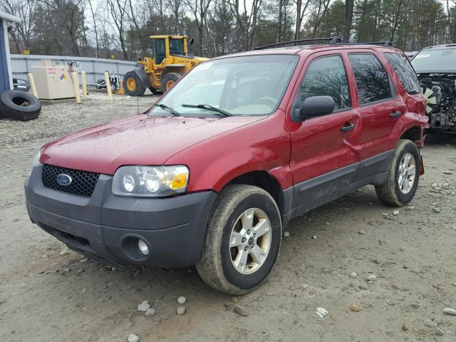 1FMYU93147KA65850 - 2007 FORD ESCAPE XLT RED photo 2