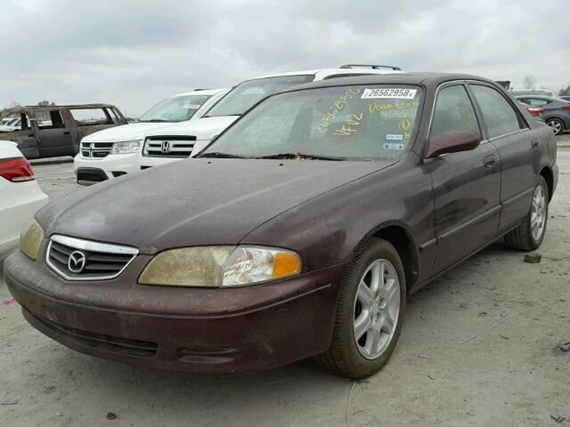 1YVGF22D315212544 - 2001 MAZDA 626 ES BURGUNDY photo 2