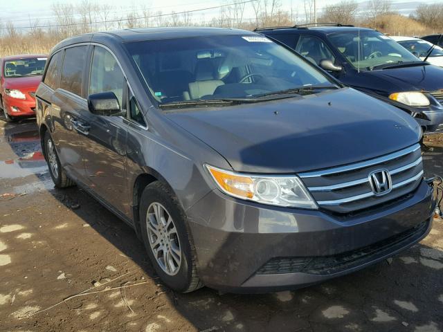 5FNRL5H69CB088881 - 2012 HONDA ODYSSEY EX GRAY photo 1