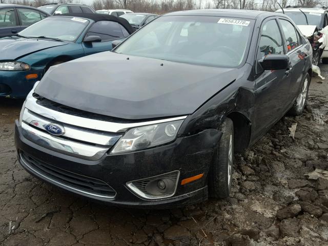 3FAHP0JA4BR167119 - 2011 FORD FUSION SEL BLACK photo 2