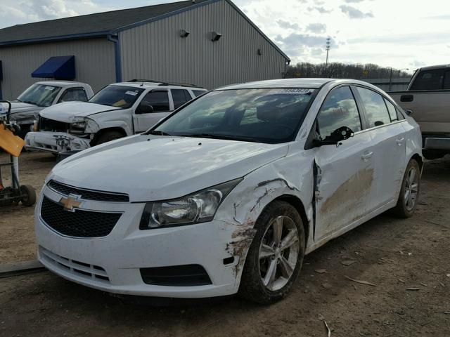 1G1PG5SC2C7127545 - 2012 CHEVROLET CRUZE LT WHITE photo 2