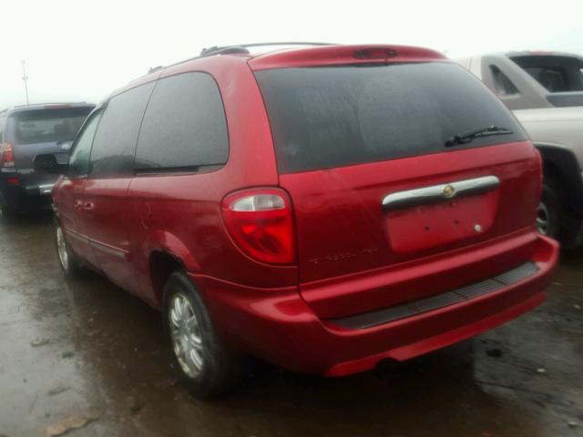 2A4GP54L87R275962 - 2007 CHRYSLER TOWN & COU RED photo 3