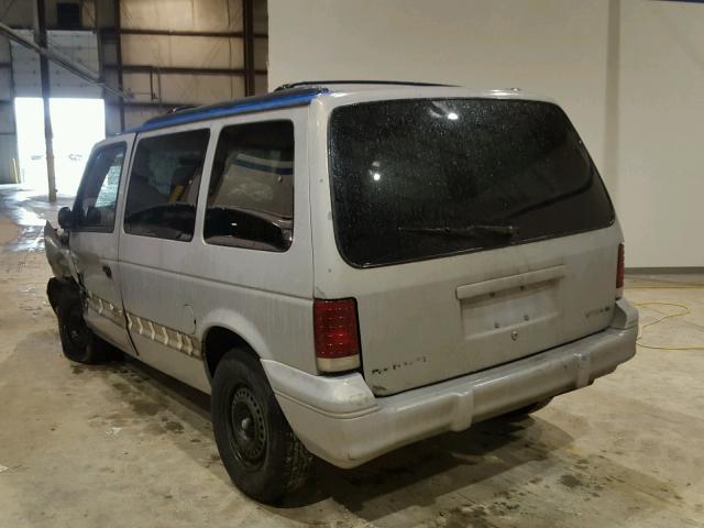 2P4GH2536RR749910 - 1994 PLYMOUTH VOYAGER GRAY photo 3