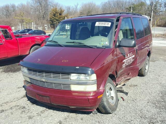 1GNEL19X42B151540 - 2002 CHEVROLET ASTRO RED photo 2