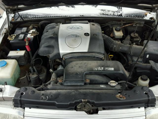 KNDJA723325120818 - 2002 KIA SPORTAGE SILVER photo 7