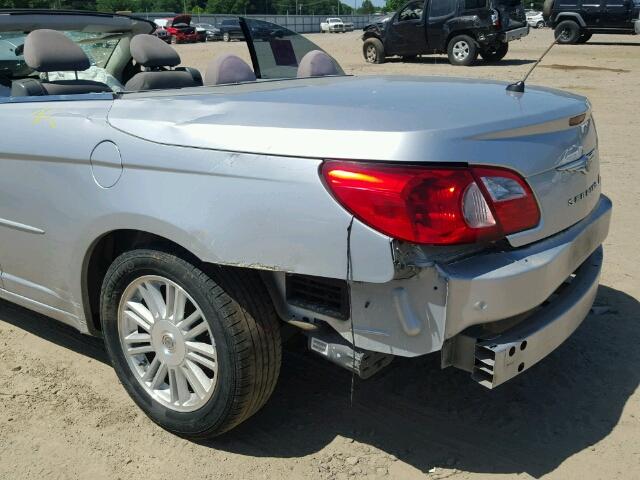 1C3LC45K28N275622 - 2008 CHRYSLER SEBRING SILVER photo 10