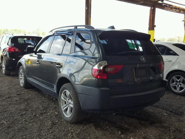 WBXPA93494WA66084 - 2004 BMW X3 3.0I GRAY photo 3