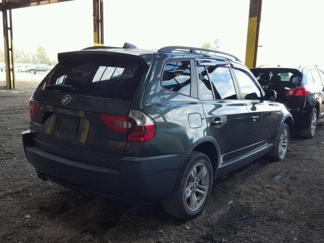 WBXPA93494WA66084 - 2004 BMW X3 3.0I GRAY photo 4