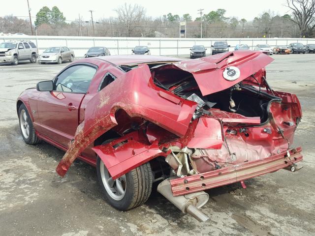 1ZVFT82H455226374 - 2005 FORD MUSTANG GT RED photo 3