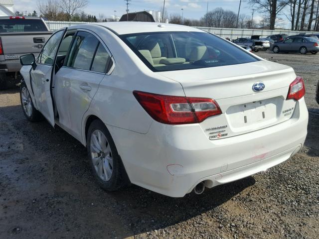 4S3BNAD66F3024731 - 2015 SUBARU LEGACY 2.5 WHITE photo 3