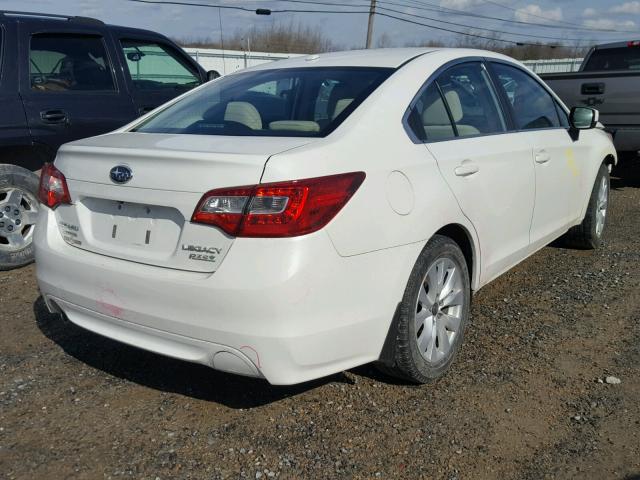 4S3BNAD66F3024731 - 2015 SUBARU LEGACY 2.5 WHITE photo 4