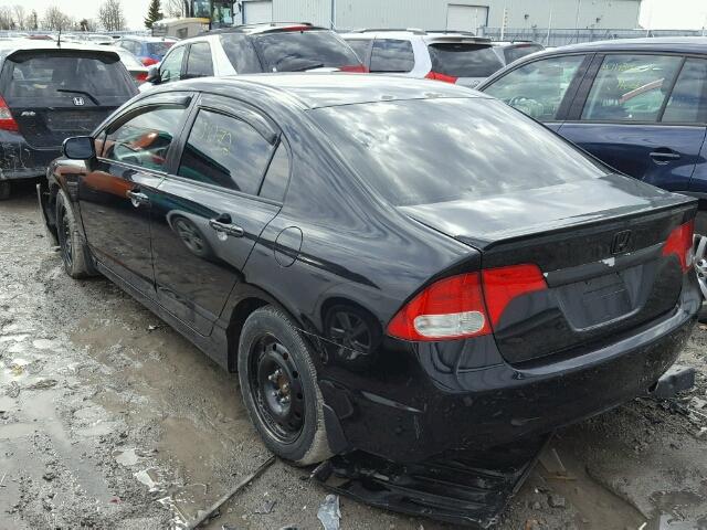 2HGFA1F62AH040541 - 2010 HONDA CIVIC BLACK photo 3