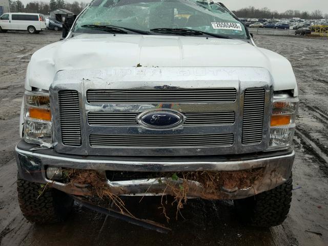 1FTSW21R98EB39560 - 2008 FORD F250 SUPER WHITE photo 7