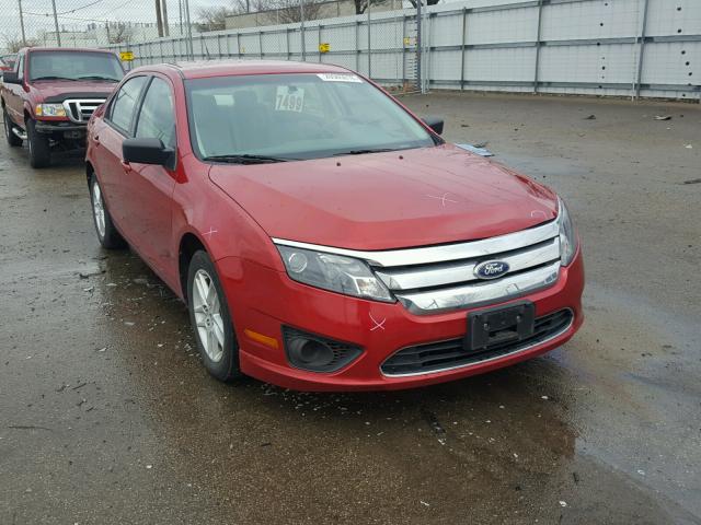 3FAHP0GA3AR376390 - 2010 FORD FUSION S RED photo 1