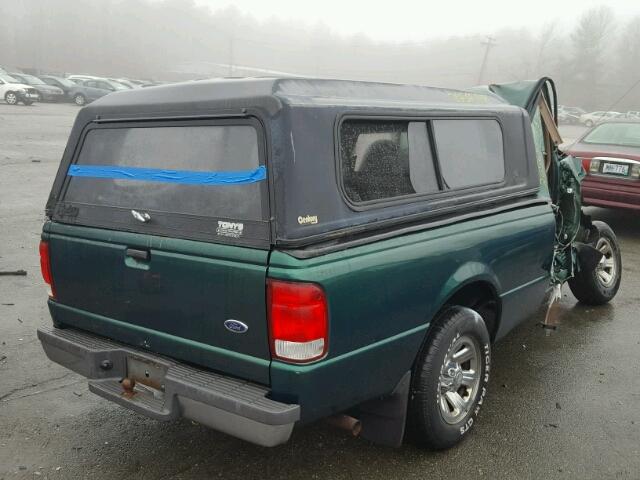 1FTYR10C1YTA63062 - 2000 FORD RANGER GREEN photo 4