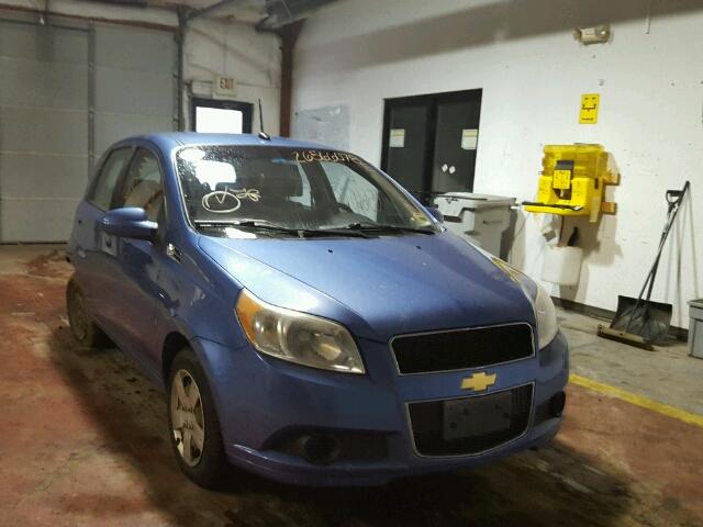 KL1TD66E69B616706 - 2009 CHEVROLET AVEO LS BLUE photo 1