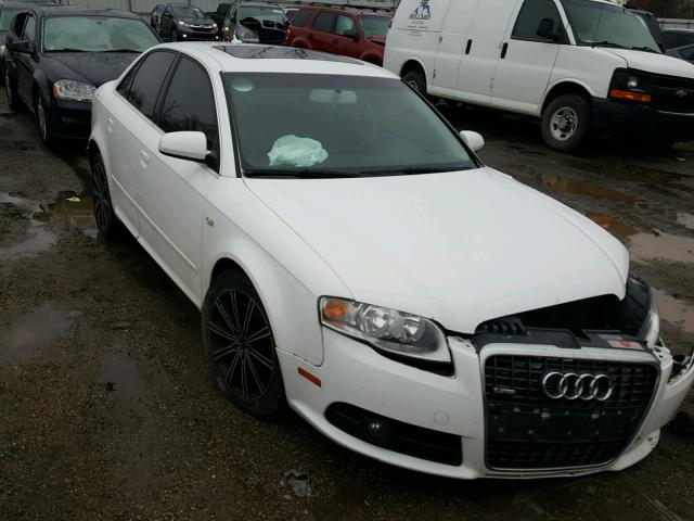 WAUDF78E88A083477 - 2008 AUDI A4 2.0T QU WHITE photo 1