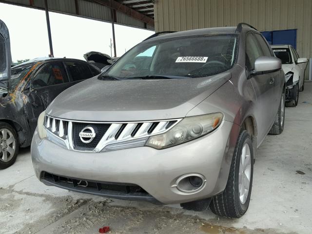 JN8AZ18U09W015393 - 2009 NISSAN MURANO S GRAY photo 2