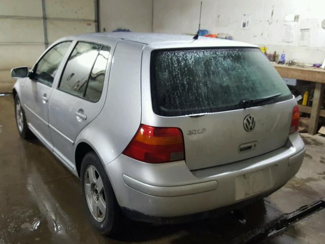 9BWGS21J514003987 - 2001 VOLKSWAGEN GOLF GLS SILVER photo 3