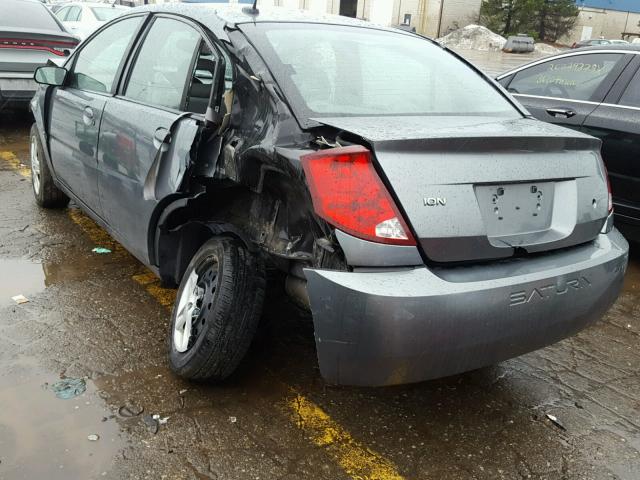 1G8AJ55F07Z198607 - 2007 SATURN ION LEVEL GRAY photo 3