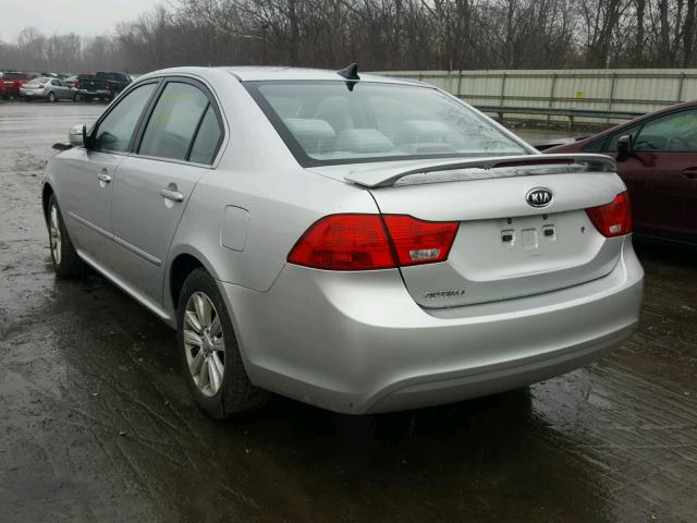 KNAGG4A81A5391067 - 2010 KIA OPTIMA LX SILVER photo 3