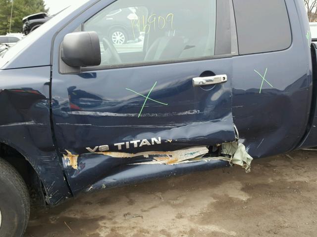 1N6AA06AX6N507420 - 2006 NISSAN TITAN XE BLUE photo 9