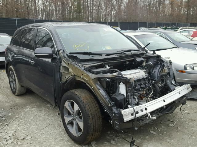 5FRYD4H26GB037407 - 2016 ACURA MDX GRAY photo 1