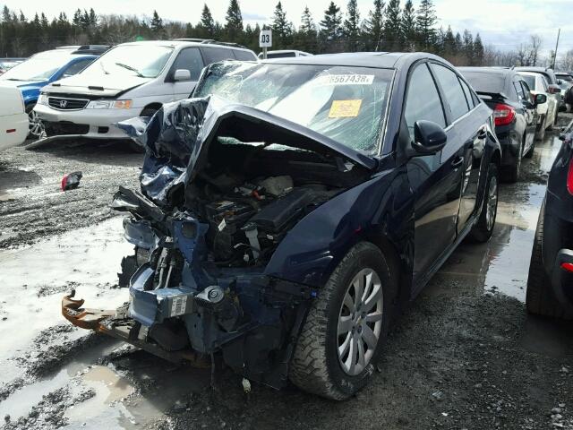 1G1PF5S97B7209471 - 2011 CHEVROLET CRUZE LT BLUE photo 2