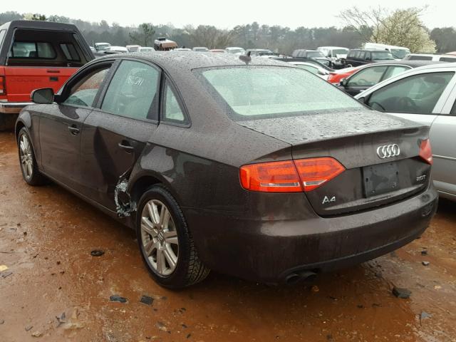 WAUAFAFL8BN025175 - 2011 AUDI A4 PREMIUM CHARCOAL photo 3