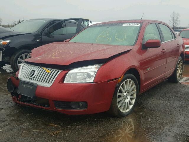 3MEHM08157R614250 - 2007 MERCURY MILAN PREM BURGUNDY photo 2