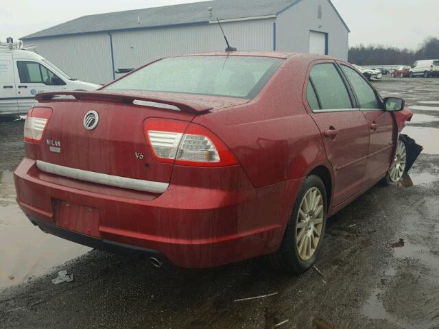 3MEHM08157R614250 - 2007 MERCURY MILAN PREM BURGUNDY photo 4