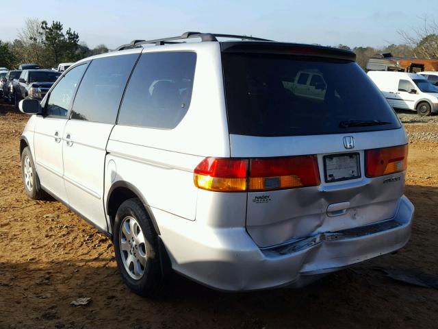 5FNRL18902B040610 - 2002 HONDA ODYSSEY EX SILVER photo 3