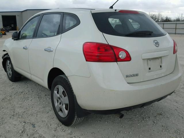 JN8AS5MT7AW030860 - 2010 NISSAN ROGUE S WHITE photo 3