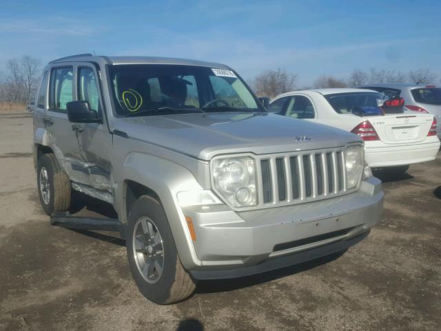 1J8GN28K18W170385 - 2008 JEEP LIBERTY SP SILVER photo 1