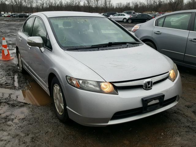 JHMFA36298S002085 - 2008 HONDA CIVIC HYBR SILVER photo 1