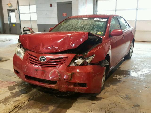 4T1BE46K28U202333 - 2008 TOYOTA CAMRY CE RED photo 2