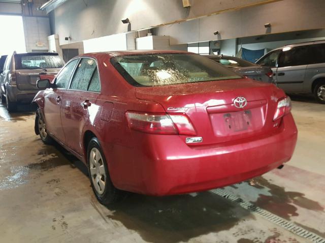 4T1BE46K28U202333 - 2008 TOYOTA CAMRY CE RED photo 3