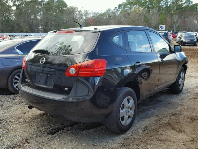 JN8AS58T89W329148 - 2009 NISSAN ROGUE S BLACK photo 4